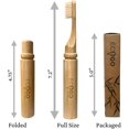 thumbnail image 3 of EcoGoTravel Foldable Bamboo Toothbrush with BPA-Free Soft Bristles | Eco-Friendly, Travel-Sized, Reusable Compact Case, Biodegradable Recycled Packaging, 3 of 6
