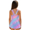 thumbnail image 2 of Uourmeti Cartoon Sleepy Axolotl Swim Dress for Girls - Sleeveless Skirted One Piece Bathing Suit, Quick Dry Stretchy Swimwear for Beach & Pool, 2 of 8