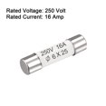 thumbnail image 3 of Unique Bargains Ceramic Cartridge Fuses 16A Ceramic Fuses Fast Blow for Amplifier Energy Saving Lamp Ballast 5pcs, 3 of 4