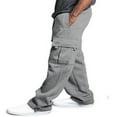 thumbnail image 4 of Men‘s Casual Gym Cargo Combat Straight Loose Jogger Sweat Track Pants, 4 of 4
