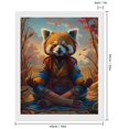 thumbnail image 2 of Diamond Art Kits for Adults, Prairie Meditating RaccoonDiamond Painting Kits for Beginners, Frameless Round 5D Full Drill Diamonds Art Gem Art Crafts Home Decor Gifts, 2 of 8