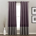 thumbnail image 1 of Juego de cortinas de ventana Prima gris / morado 54x84 Lush Decor C00977Q12, 1 of 2