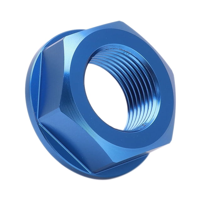 Motorcycle Wheel Hub Nut, M20xP1.5 Anodized Wheel Axle Nut For Autocycle Blue,Yellow