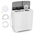 thumbnail image 7 of Costway 20lbs Compact Mini Portable Twin Tub Washing Machine Washer Spain Spinner Black, 7 of 7