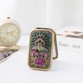 thumbnail image 1 of Miroir Rétro Portable Petit Miroir Pliable Double Face pour Maquillage Féminin Miroir Rectangulaire Cadeau, 1 of 4