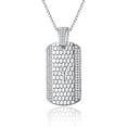 thumbnail image 4 of Men's 925 Sterling Silver A-Z 26 Letters Pendant Necklace Hip Hop Alphabet Necklace for Boyfriend Gift/Birthday Party，Chain 18" with Box Packed, 4 of 5