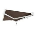 thumbnail image 7 of Awntech 18' x 10' Full Cassette Left Motorized Patio Retractable Awning, Brown, 7 of 7