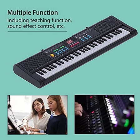 61 keys piano keyboard, 61 Keys Key Keyboard Piano for Beginner Electric Piano Keyboard, Digital Multifunctional with Microphone Mq6186, 61 Key Piano Keyboard Electrical Keyboard P