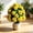 Yellow, variant on Lumxatz Realistic Artificial Geranium with Ground Stakes, Flowers for Outdoor Garden, Yard, Porch and Patio Decor, UV Resistant Yellow