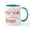 White/Blue Inside, variant on CafePress - Love You More Mugs - 11 oz Ceramic Mug - Novelty Coffee Tea Cup