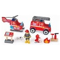 thumbnail image 3 of Hape Wooden Kid's Tri-Level City Fire Station Dollhouse Playset, Ages 3 and Up, 3 of 6