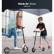 LNOW Foldable Kick Scooter-8 in Wheels for Kid, Teens & Adults, 4 Adjustable Levels, Max Load 240lbs,Lightweight