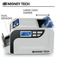 thumbnail image 4 of Money Tech Professional Polymer & Paper Multi-Currency Bill Cash Counter. Canadian Plastic & USD Banknote Counting Machine with Counterfeit Detection and 2 LCD Screens, 4 of 6