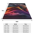 thumbnail image 3 of Pofeuu Colorful Abstract Wave Motion Print Ultra-Soft Micro Fleece Blanket,for Bed Or Sofa,All Season Throw Blankets Flannel Blanket-60"x50", 3 of 7