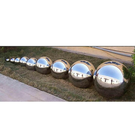 GOOHOCHY Silver Stainless Steel Mirror Polishing Ball for Home and Garden Decoration GOOHOCHY Silver Stainless Steel Mirror Polishing Ball for Home and Garden Decoration