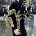 thumbnail image 2 of Suéter de punto para hombre, ropa popular coreana, moda de otoño e invierno, prendas de punto, ropa de calle, nuevo estilo de lujo Y2k, jerseys para hombre, 2 of 5