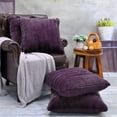 thumbnail image 2 of Home Soft Things Super Soft Decorative Pillow Covers, Set of 4, 20x20 inches, Blackberry, 2 of 5