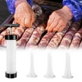 thumbnail image 3 of Generic Manual Sausage Stuffer,Sausage Filler Machine,Hanheld Manual Sausage Maker with Size Attachment,Sausage Nozzles 3 Fi Filling, 3 of 7