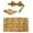 Gold Paisley, variant on Men's Adjustable Satin And Paisley Cummerbund Set With Formal Bow Tie and Pocket Square