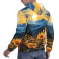thumbnail image 6 of Salouo Elegant Sunset Sunflower Pattern Men's Fall Hoodie Sweatshirt,Sport Hoodie with Pockets for Men Pullover Casual Hooded Sweatshirt-XX-Large, 6 of 7