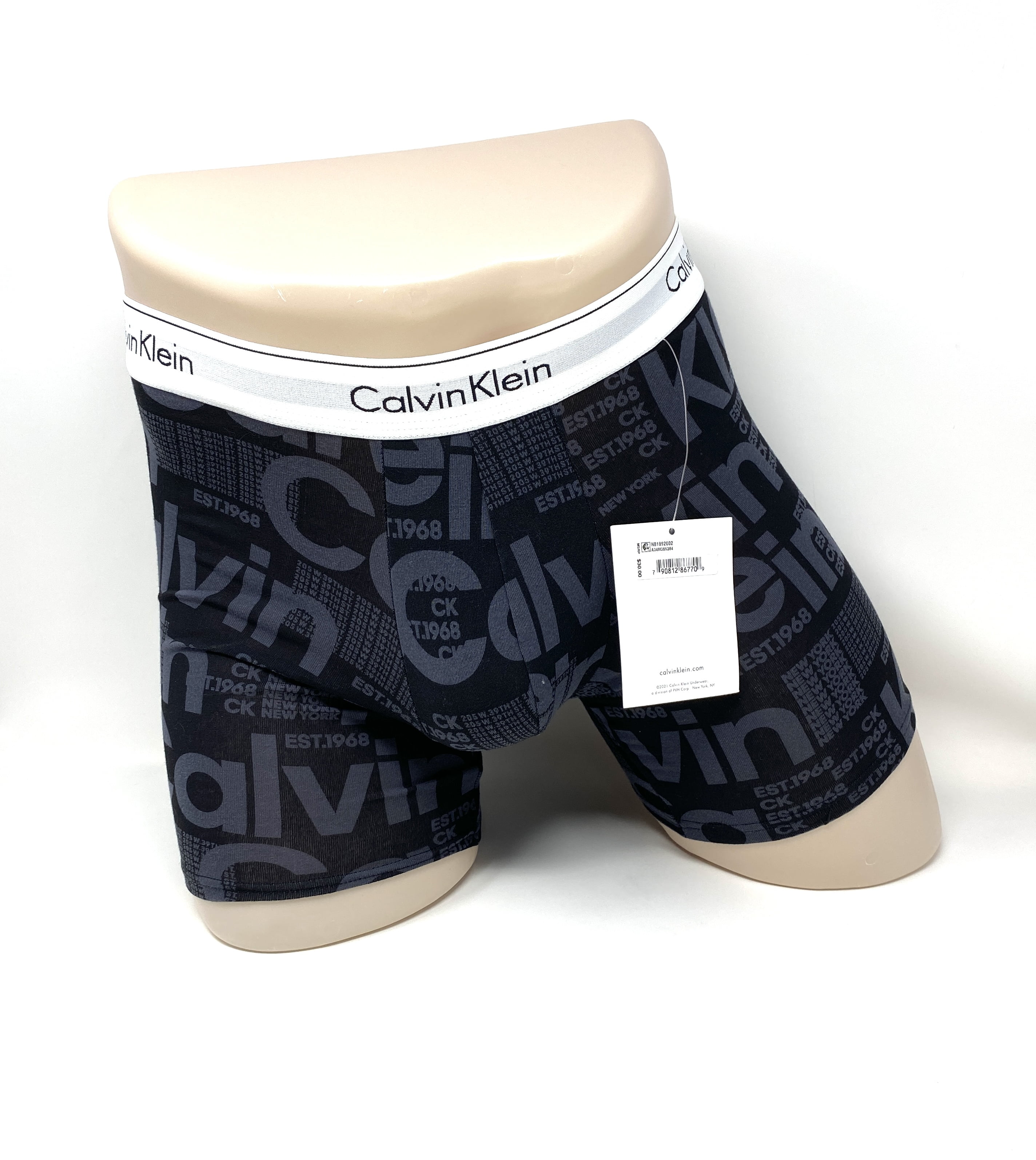 Calvin Klein Men's Underwear Modern Cotton Stretch Boxer Brief Black  NB1892002 