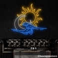thumbnail image 4 of Glowneon Sunrise Wave On Beach Neon Sign, Sun Ocean Led Sign, Sun Wave Neon, Sunset LED Light Sign, 4 of 5