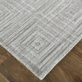 thumbnail image 3 of Feizy Redford Transitional Solid, Gray/Silver, 5' x 8' Area Rug Sheen Handmade Casual Geometric Floor Rug for Living room Bedroom, 3 of 8