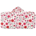 thumbnail image 5 of Yayeee Kids Hooded Towel with Hand Pockets Beach Soft Absorbent Bath Wrap 50 x 23.5 inch, Pink Floral, 5 of 5