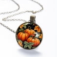 thumbnail image 6 of Thanksgiving Pumpkin Necklace Personalized Custom Photo Round Pendant Adjustable Stainless Steel Necklaces with Gift Box for Men Women Mothers Valentine's Jewelry Gift, 6 of 6