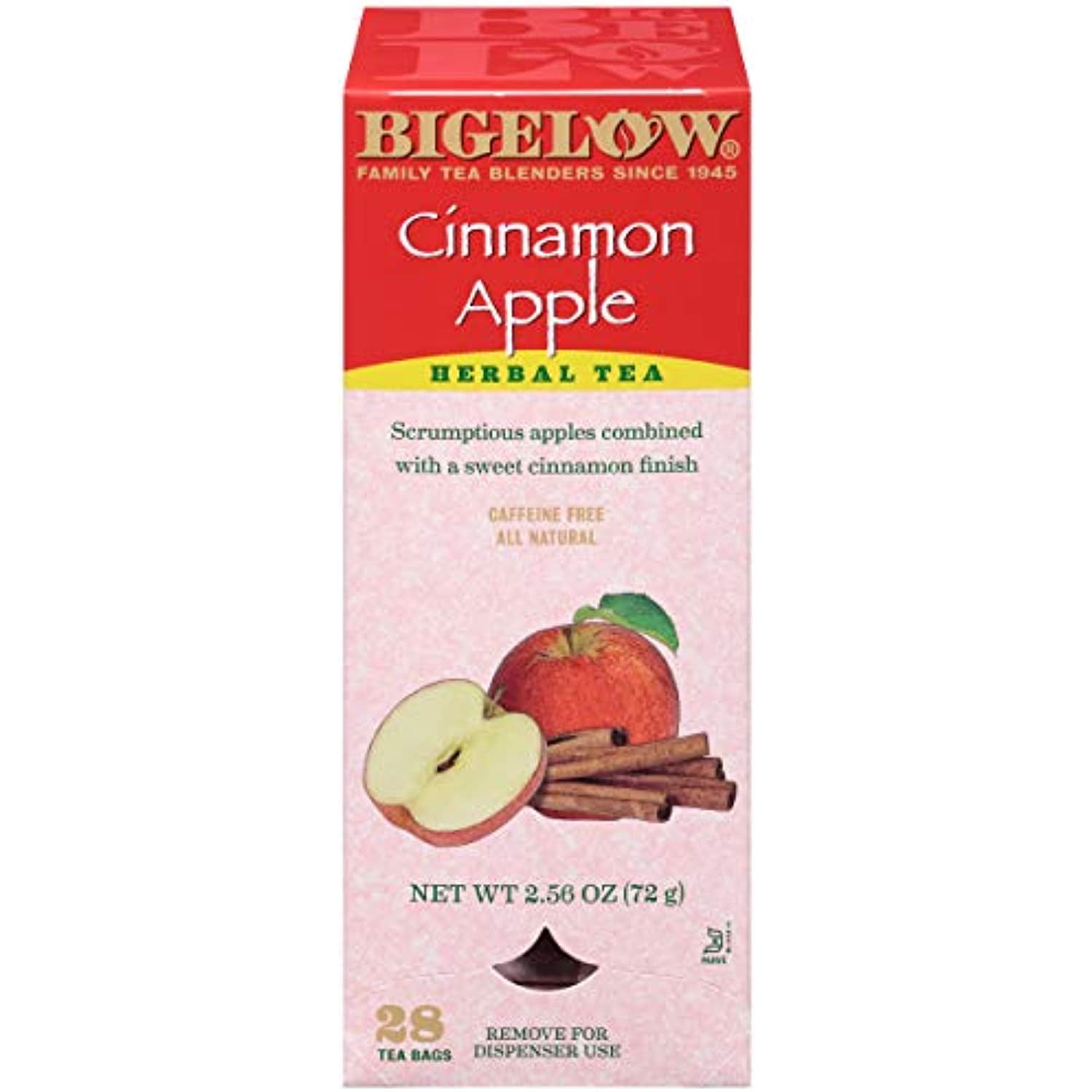 Bigelow Cinnamon Apple Herbal Tea Bags 28Count Box (Pack Of 1