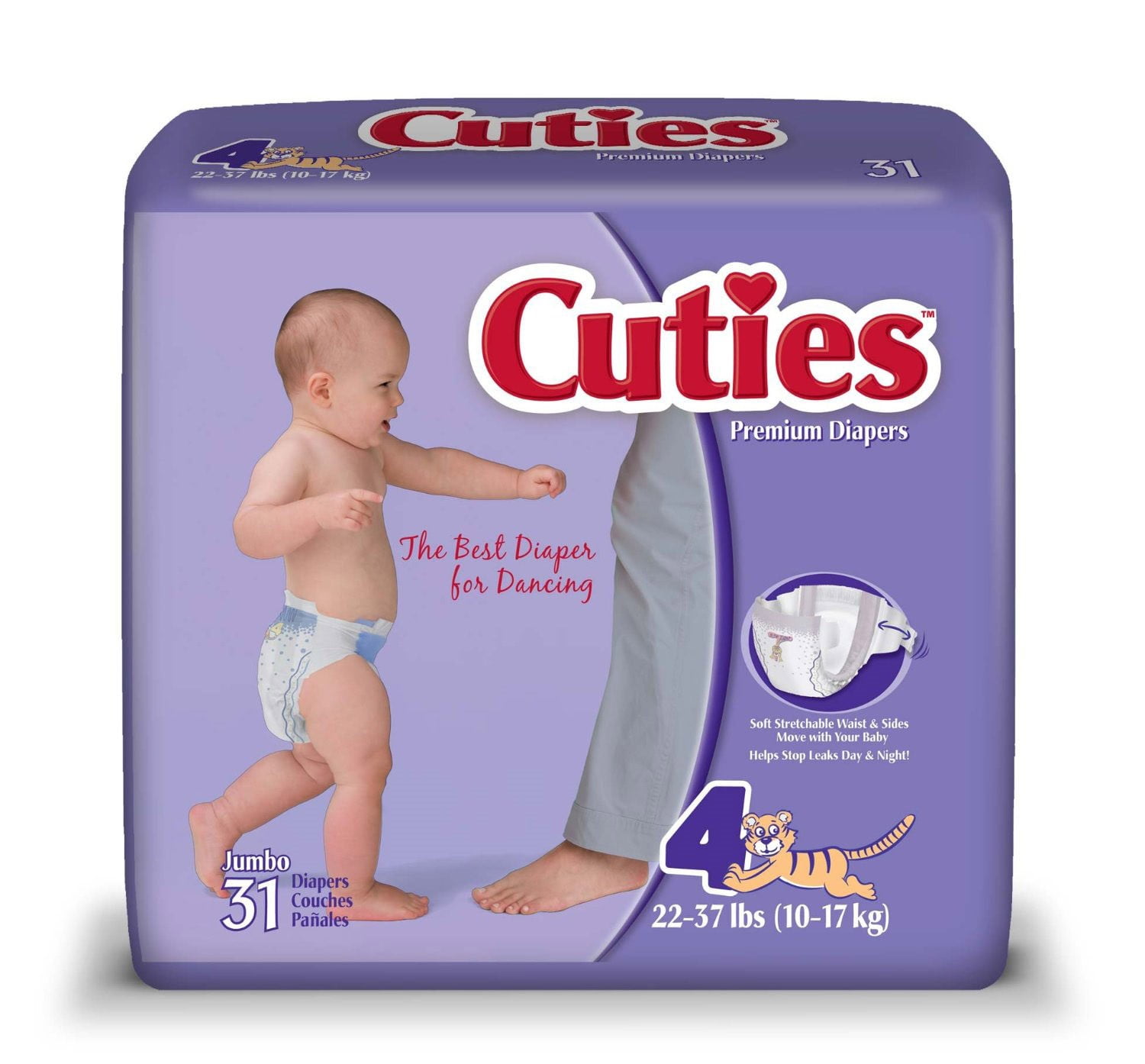 Cuties Baby Diapers (Choose Size and 