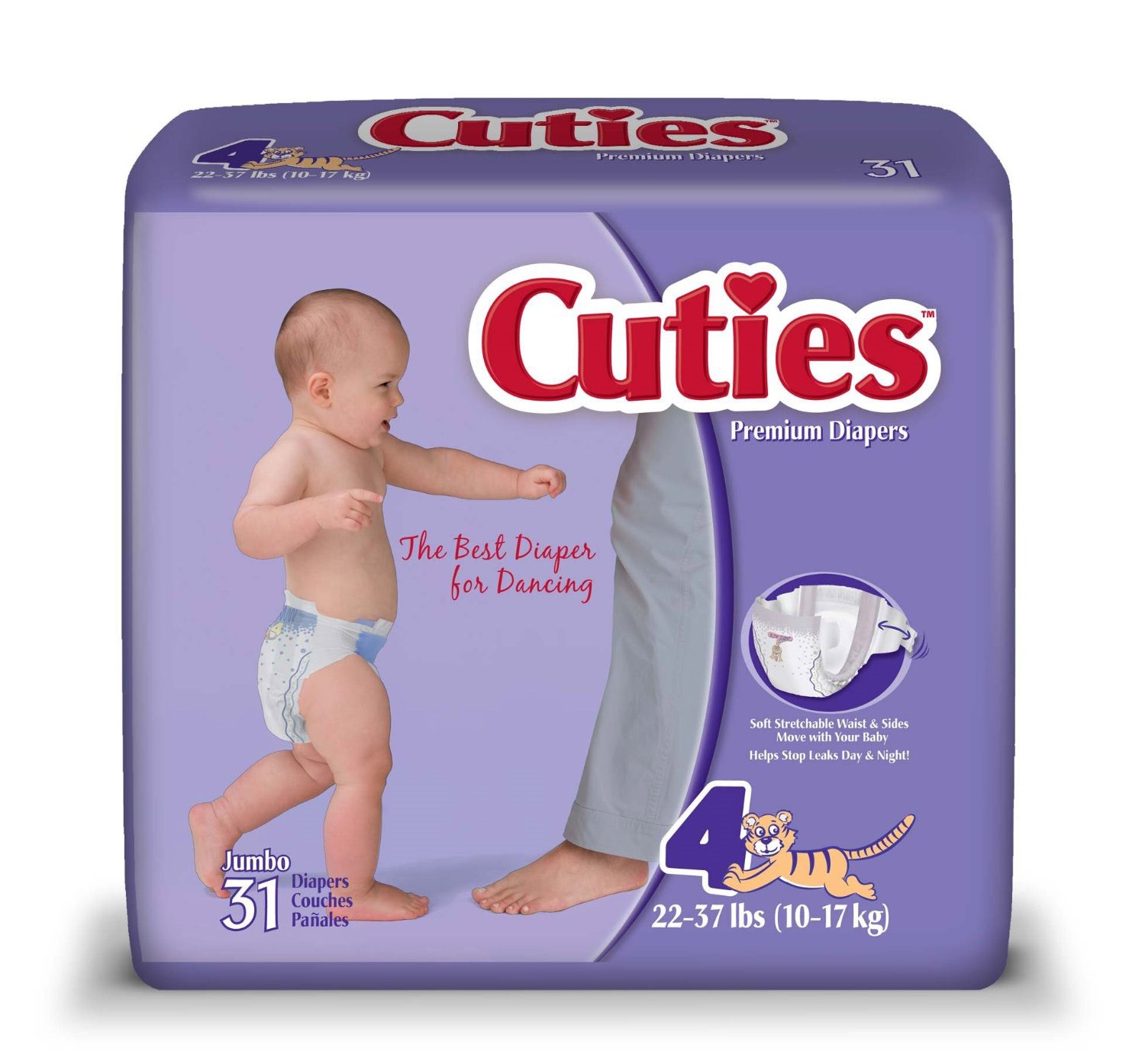 Cuties Baby Diapers (Choose Size and Count)