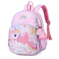 thumbnail image 2 of Mochila de unicornio YONGSHENG rosa de dibujos animados para niñas tamaño 25*14*31cm, 2 of 5