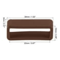 thumbnail image 2 of Uxcell Watch Band Strap Loops Silicone Watch Holder Keeper for 22mm Width Watch Band, Brown 4 Pack, 2 of 5