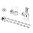 thumbnail image 1 of Grohe 40846001 Essentials Master Bathroom Accessories Set 4-in-1, Starlight Chrome, 1 of 6