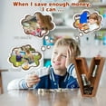 thumbnail image 5 of Piggy Bank, Wooden Letter Piggy Bank for Kids Boys Girls Gifts, Alphabet V Money Bank Coin Bank, 5 of 5