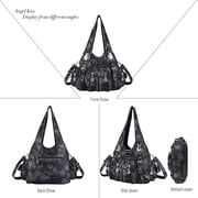 Angel Kiss for Women Large capacity Vegan Leather wallet and Handbags Crossbody Purses Multi pocket shoulder bag