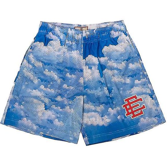 2023 Nouveau Eric Emanuel Ee Short de Base New York City Skyline 2022 Nouveau Short d'Entraînement pour Hommes Respirant en Maille Short Décontracté
