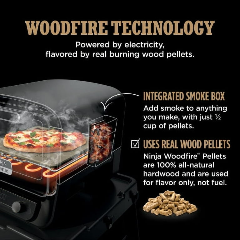 Ninja Woodfire 8-in-1 Outdoor BBQ Smoker & Pizza Oven