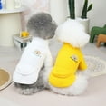 thumbnail image 2 of 2022 New Bag Cotton Wool Sweater Polar Fleece Fabric Autumn And Winter Warm Dog Clothes Teddy Pet Clothing White L, 2 of 10