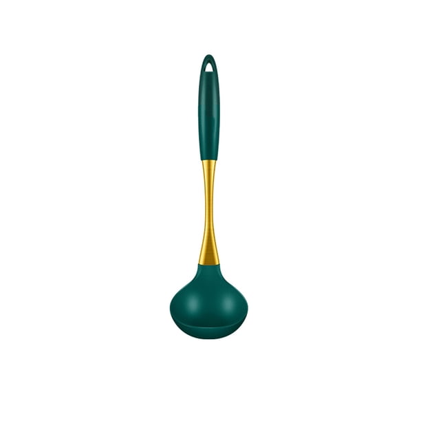 Espátula/cuchara de silicona antiadherente y resistente al calor para cocinar y hornear. Apta para lavavajillas y con orificio para colgar.