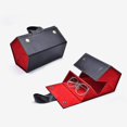 thumbnail image 2 of Portable Sunglasses Case Travel Glasses Case Eyeglasses Storage Box.(black+red)(1pcs), 2 of 5