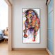 thumbnail image 5 of Cuadros Decorativos Lienzo pintado pintura al óleo por números pintado caballo DIY moderno dormitorio pared arte JShteea Nuevos Originales, 5 of 9