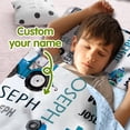 thumbnail image 2 of AOLOA Personalized Toddler Nap Mat - Custom Name Slumber Bag with Blue Farm Machinery Design, Soft and Cozy Sleeping Bag for Kids, Perfect for Daycare, Preschool, and Farm-Themed Naptime Adventures, 2 of 8