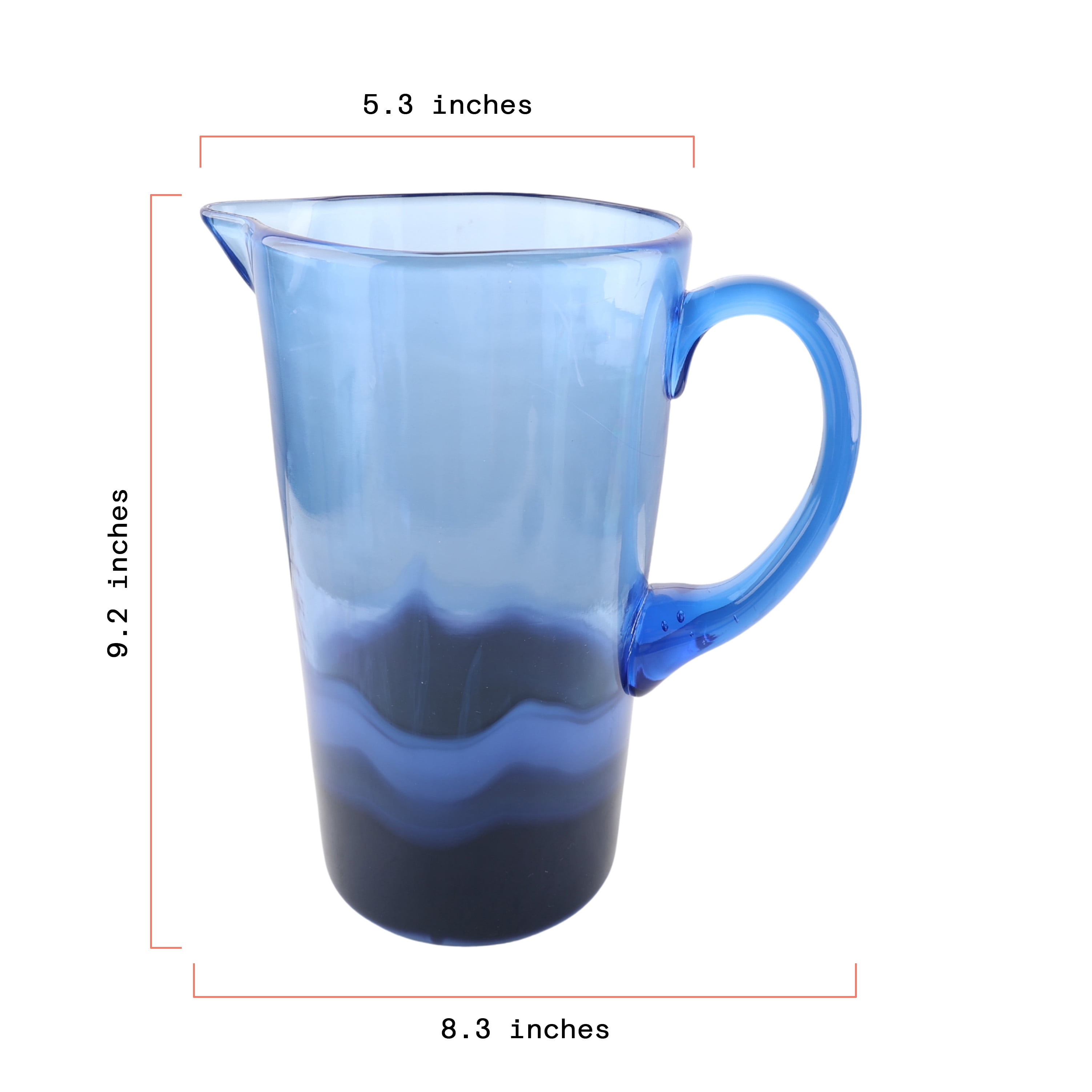 Beautiful 2.3-Gallon Acrylic Colorblock Pitcher, Multi-Color by Drew Barrymore