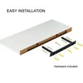 thumbnail image 4 of Jessar - Set of 3 Floating Wall Shelves, 31.5" x 9.25" x 1.5", White, 4 of 6