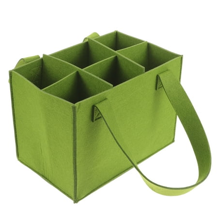 

Divided Wine Bottle Carrying Beer Bag Portable Wine Bag Decorative Bag