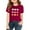 Wine, variant on XIMIN Valentines Day Shirt for Girls Cute Love Heart Print Red Short Sleeve T-Shirt Casual Tops Holiday Gift Blouse