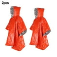 thumbnail image 5 of Goader 2Pack Outdoor Thermal Rain Coat Outdoor Extreme Cold Survival Blanket - for Outdoor, 5 of 6