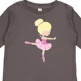 thumbnail image 4 of Inktastic Ballerina, Ballet Girl, Ballet Dance, Blonde Hair Girls Long Sleeve Toddler T-Shirt, 4 of 5